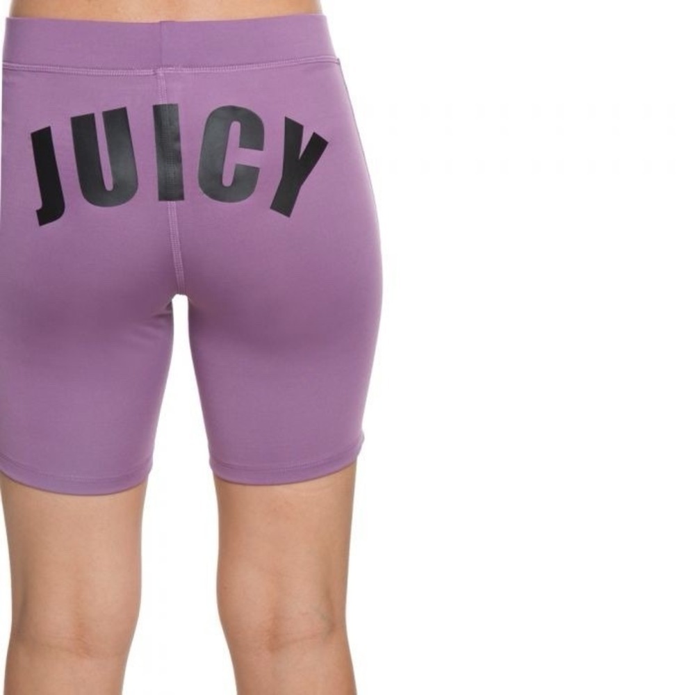 JUICY Couture Sport Active Shorts Gym Purple Black Women's Size S *NEW* $108 - Picture 4 of 7